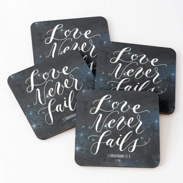 Item preview, JW Bible Verse Love Never Fails designed and sold by kuvastudio.