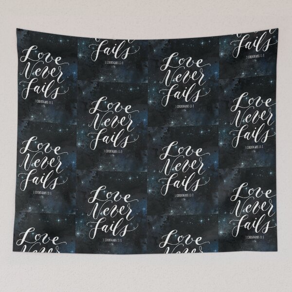 Item preview, JW Bible Verse Love Never Fails designed and sold by kuvastudio.