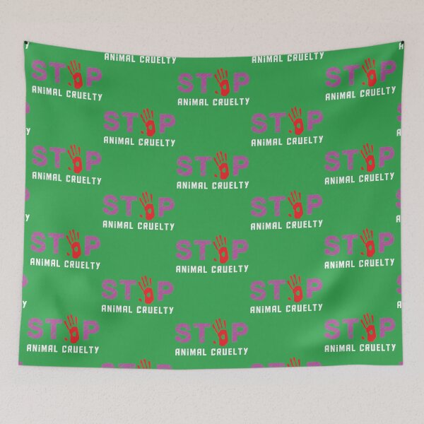Item preview, Stop Animal cruelty designed and sold by trendism.