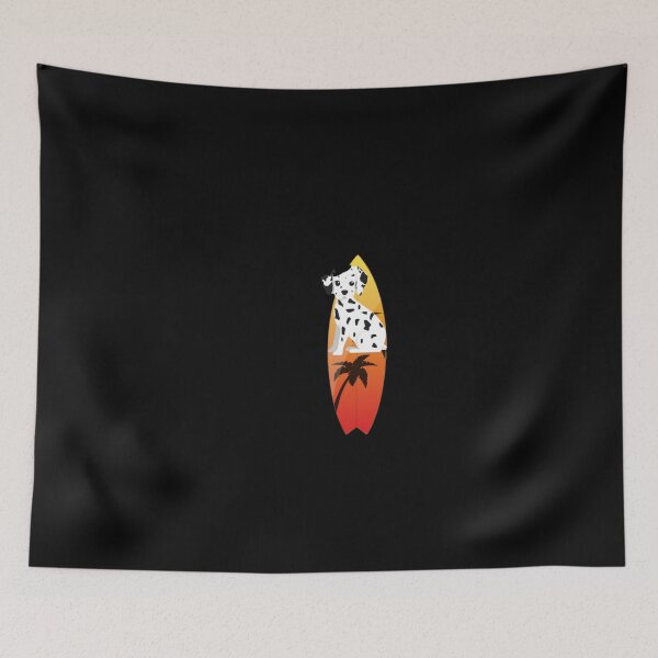 Item preview, dog on surfboard designed and sold by Mariocii.