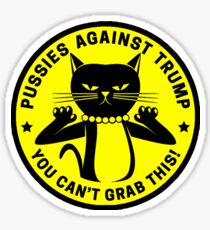 Fotzen gegen Trumpf gelb Sticker