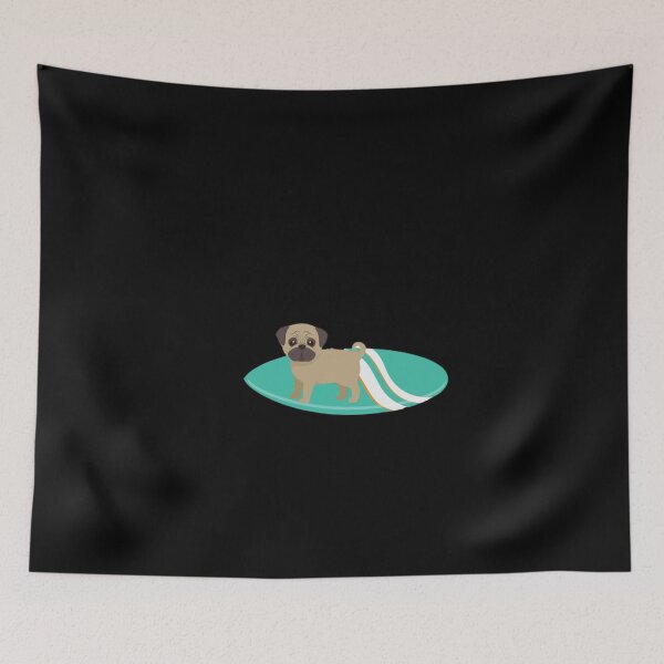 Item preview, dog on surfboard designed and sold by Mariocii.