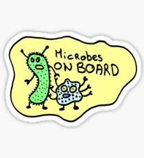 Microbes ON BOARD Sticker