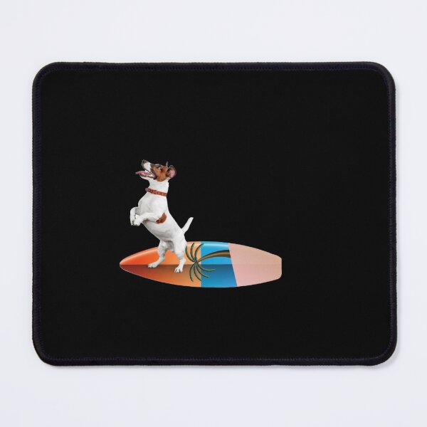 Item preview, dog on surfboard designed and sold by Mariocii.