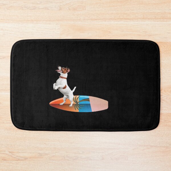Item preview, dog on surfboard designed and sold by Mariocii.