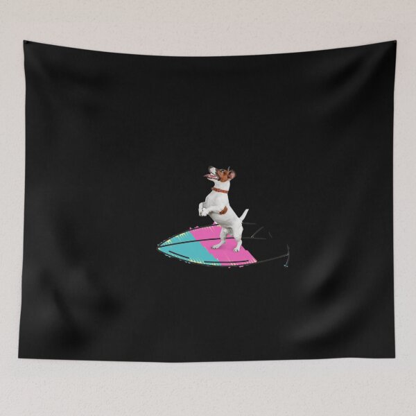 Item preview,  dog on surfboard designed and sold by Mariocii.