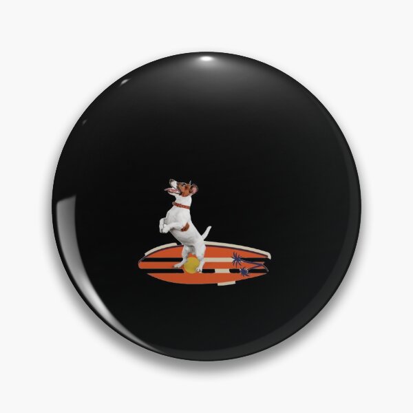 Item preview, dog on surfboard designed and sold by Mariocii.