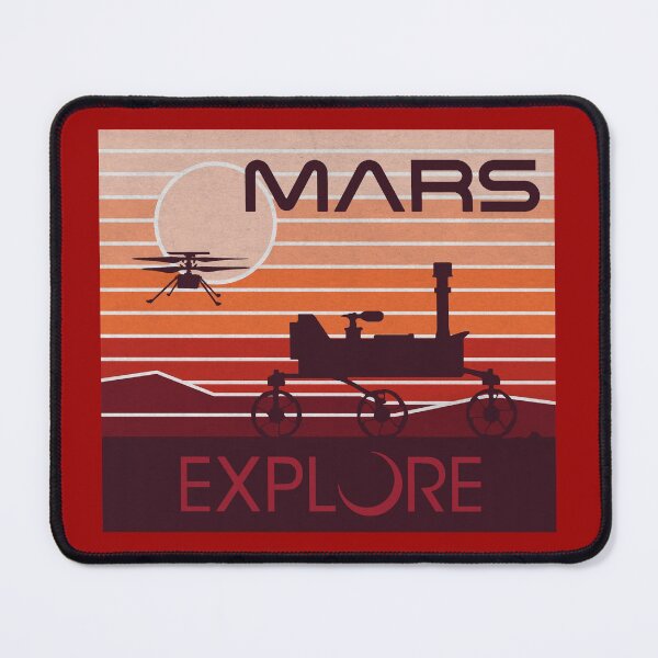 Item preview, Mars Perseverance rover Ingenuity helicopter explore planet designed and sold by SolidEarthArt.