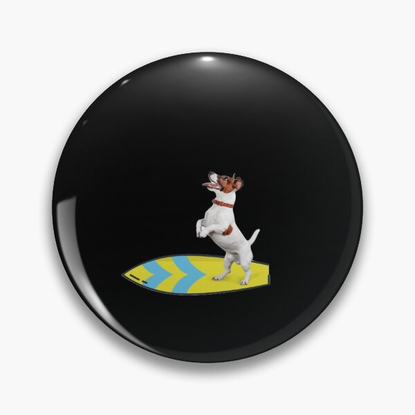 Item preview, dog on surfboard designed and sold by Mariocii.