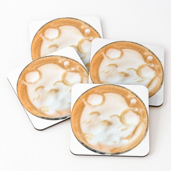 Item preview, cutie cawaii little milk foam on cooffee cup. designed and sold by little-monkey-s.