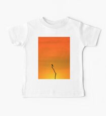 Wild Bird Silhouette - Simplistic Colorful Backgrounds from Nature Baby Tee
