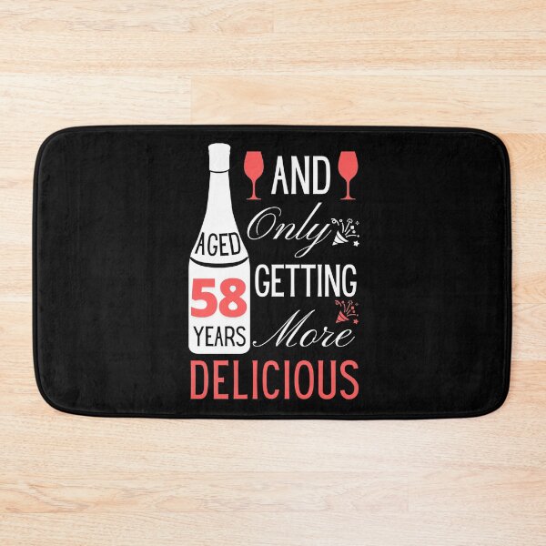 Item preview, 58th Birthday Gift or Greeting for Wine Lovers only getting more Delicious with Age designed and sold by yennyz.