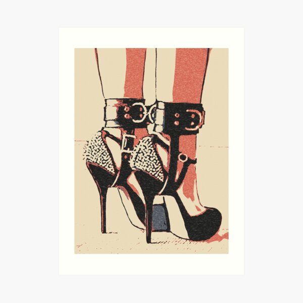 Good Girl knows what to wear, bdsm, bondage play Art Print