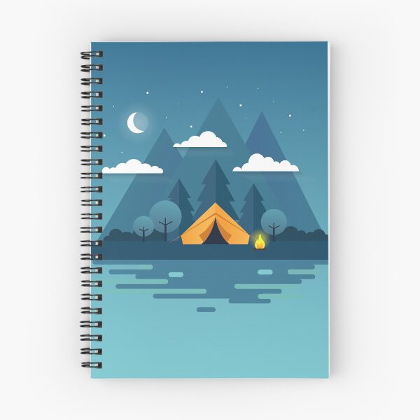 Item preview, Night landscape flat style illustration designed and sold by Mandala & More.