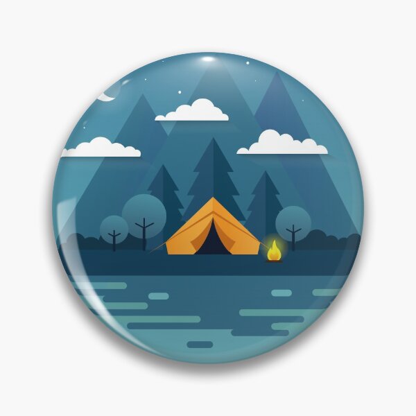 Item preview, Night landscape flat style illustration designed and sold by Mandala & More.