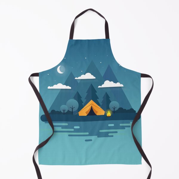 Item preview, Night landscape flat style illustration designed and sold by Samridhi Verma.