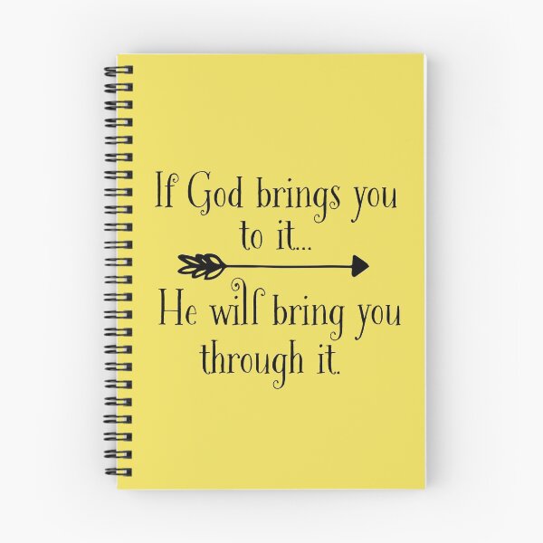 Item preview, If God brings you to it Quote Typography designed and sold by motivateme.