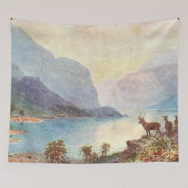 Item preview, Vintage Illustration of Loch Lubnaig, near Callander designed and sold by yourscotland.