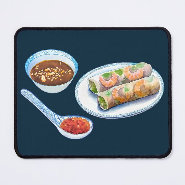 Item preview, Vietnamese Fresh Shrimp Spring Roll with Peanut Dipping Sauce designed and sold by Alicia Chee.