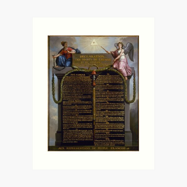Item preview, Declaration of the Rights of Man and of the Citizen (1789) designed and sold by PZAndrews.