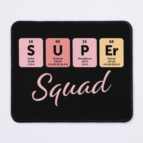 Item preview, Super squad, periodic table designed and sold by Eenig.