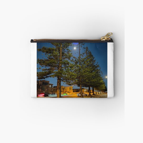 Item preview, Altona Beach pine trees at night designed and sold by Jnewtonbell.