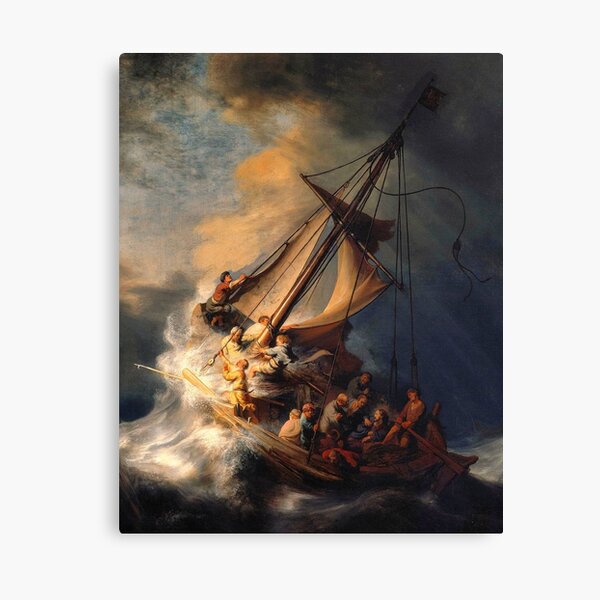Item preview, Rembrandt van Rijn (1606 - 1669): The Storm on the Sea of Galilee, 1633, Oil on canvas, 160 x 128 cm  designed and sold by Art  Outlaws.