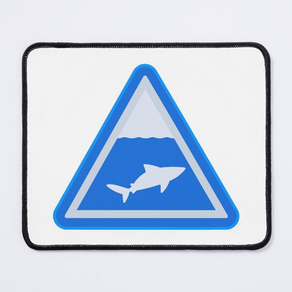 Item preview, Shark Warning Sign designed and sold by treasure-crafts.