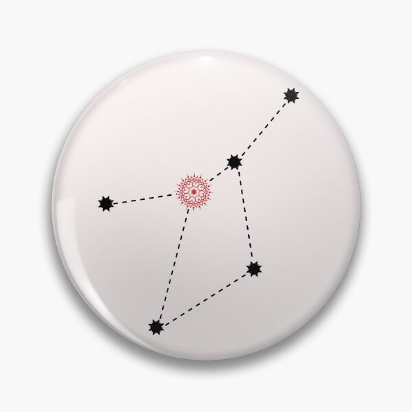 Item preview, Pushya Nakshatra Hindu Vedic Sidereal Astrology Constellation designed and sold by EndlessDoodles.