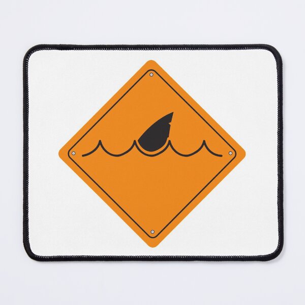 Item preview, Shark Warning Sign designed and sold by treasure-crafts.