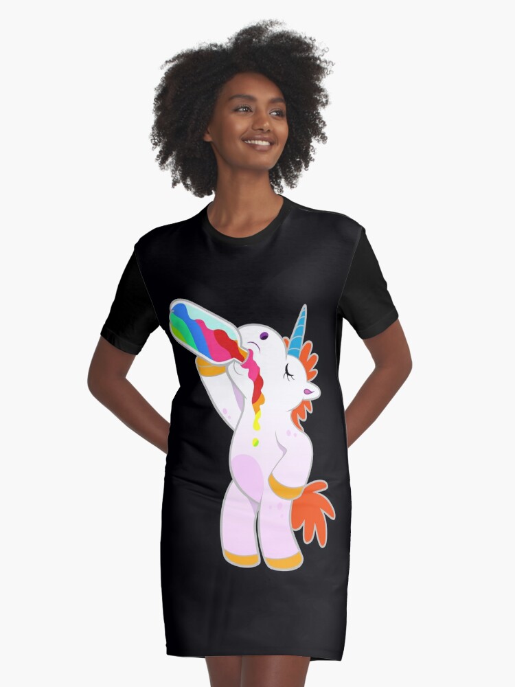 rainbow tee shirt dress