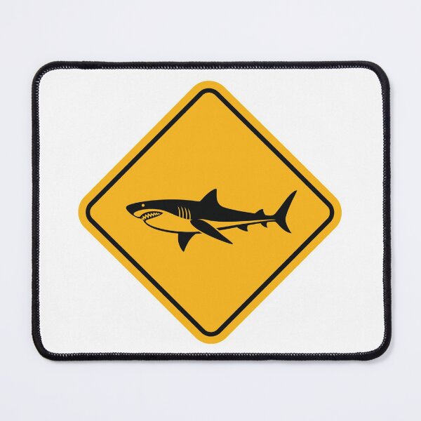 Item preview, Shark Warning Sign designed and sold by treasure-crafts.