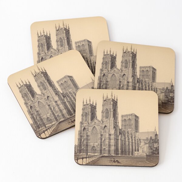 Item preview, York Minster Cathedral 1870s Remastered Albumen Photograph Gift designed and sold by skyfilming.