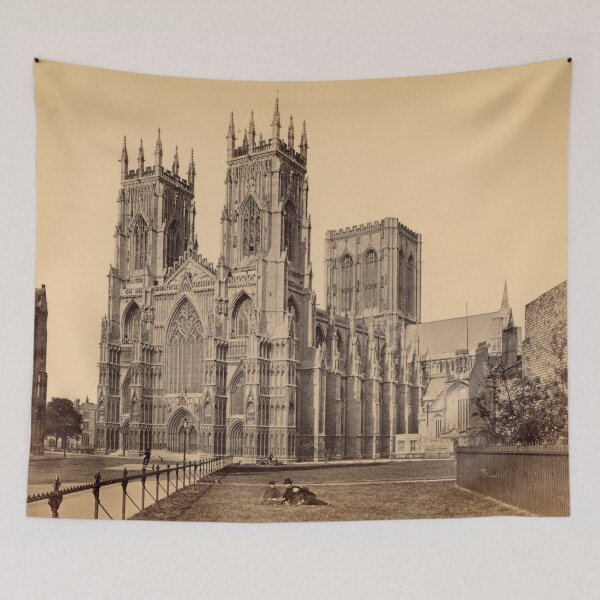 Item preview, York Minster Cathedral 1870s Remastered Albumen Photograph Gift designed and sold by skyfilming.