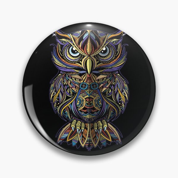 Item preview, Geometric Owl Art Wise Angry Owl designed and sold by tommyrbarke23.