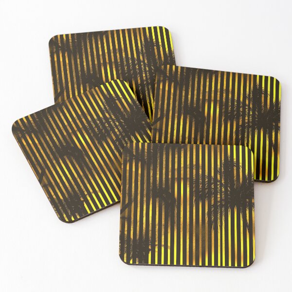 Item preview, Palm stripes summer sun gold designed and sold by MyREDBlack.