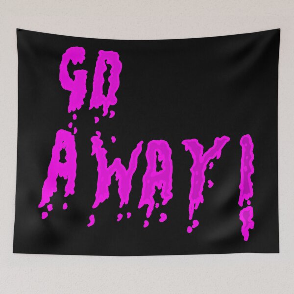 Item preview, Go away - Pink designed and sold by MeteorsAndStars.