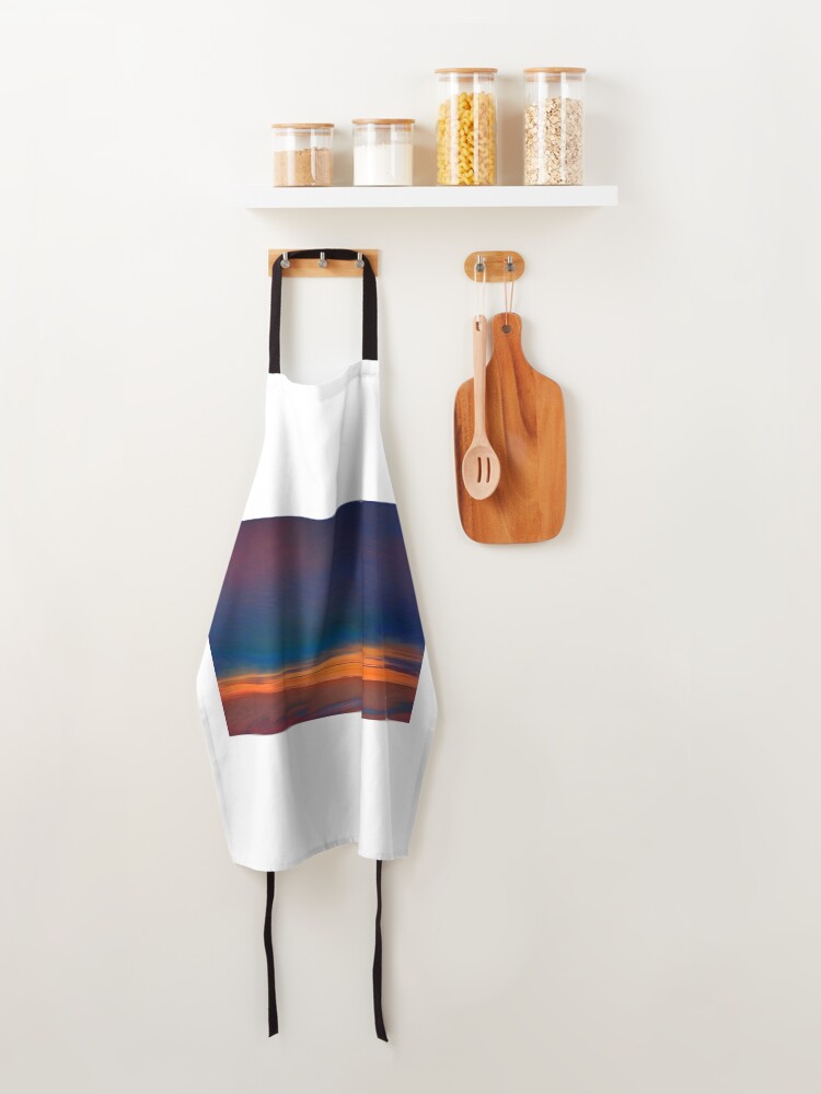 Thumbnail 4 of 6, Apron, Spacewave desert sunset designed and sold by SpacewaveVibes.