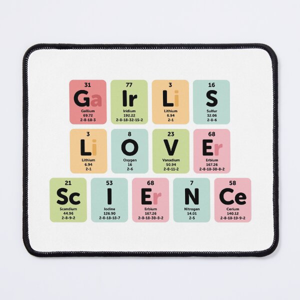 Item preview, Girls love science periodic table designed and sold by Eenig.