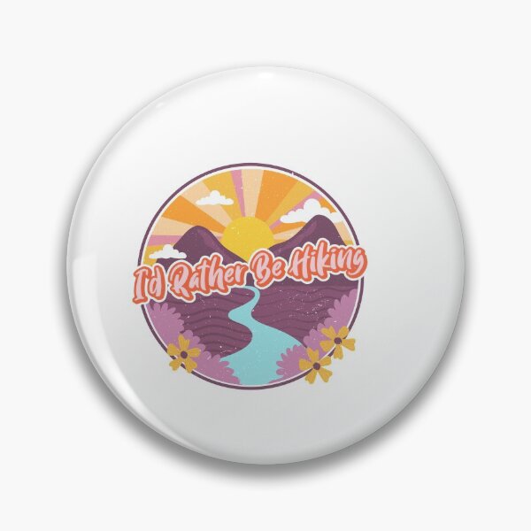 Item preview, I'd Rather Be Hiking | Retro designed and sold by Sandeaux Designs.