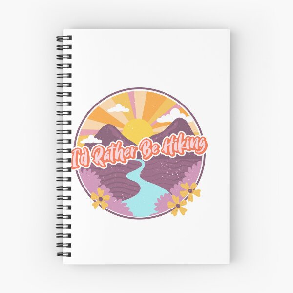 Item preview, I'd Rather Be Hiking | Retro designed and sold by Sandeaux Designs.