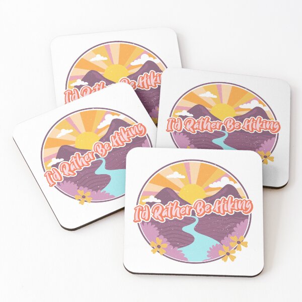Item preview, I'd Rather Be Hiking | Retro designed and sold by Sandeaux Designs.