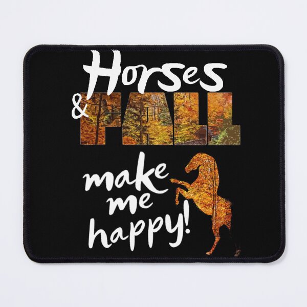 Item preview, Horses Make Me Happy Fall Leaf Design with Bright Colorful Autumn Leaves designed and sold by LifeCrush.
