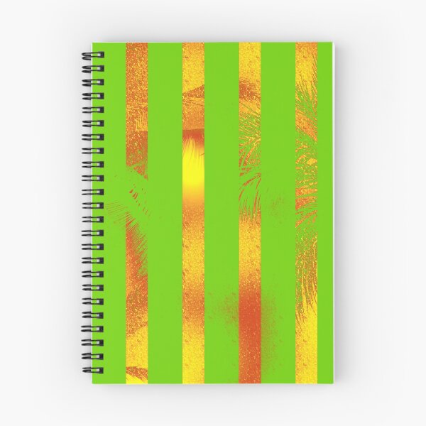Item preview, Palm trees stripes summer sun gold green designed and sold by MyREDBlack.