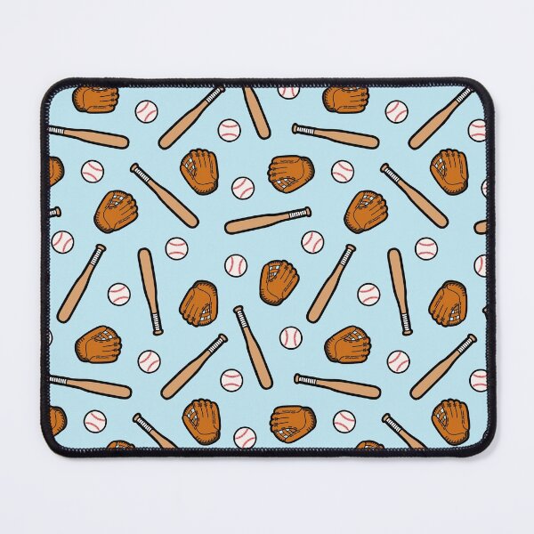 Item preview, Baseball Pattern in Light Blue designed and sold by evannave.