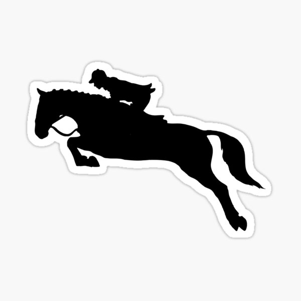 Horse Jumping Sticker