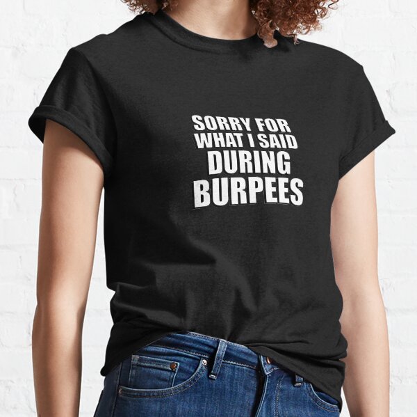 Yo como burpees para el desayuno T-shirt Para Entrenamiento Músculos Funny Top