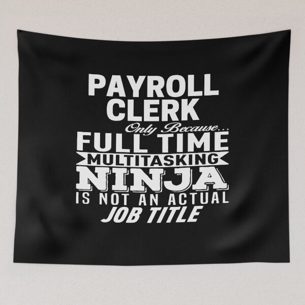 Item preview, Payroll clerk designed and sold by clickmostro.