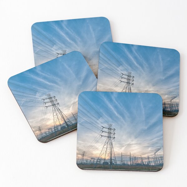 Item preview, Power lines at sunset designed and sold by Matthew Carroll.
