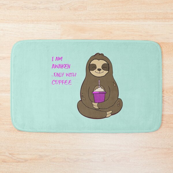Item preview, Awaken Sloth ...Only With Coffee designed and sold by lazarosdesign.
